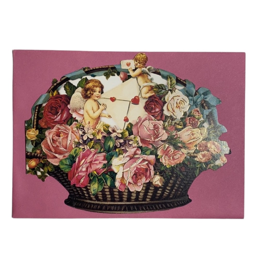 Victorian Valentines Vintage Antique Style Bundle Set Floral Art Collection - Picture 7 of 15